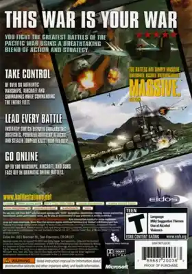 Battlestations Midway (USA) box cover back